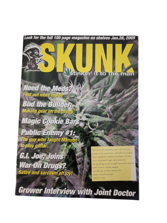 Skunk Magazine Pre-Release Issue #1 (2005, Canada) – Rare Cannabis  Ephemera