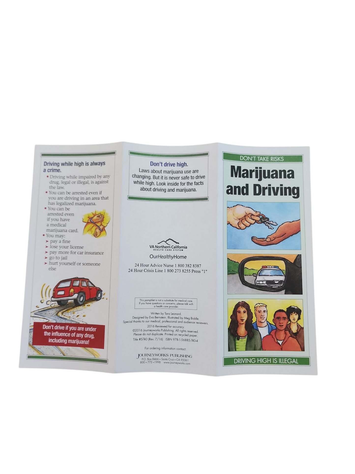 Don’t Take Risks: Marijuana and Driving – Educational Pamphlet (2016)California