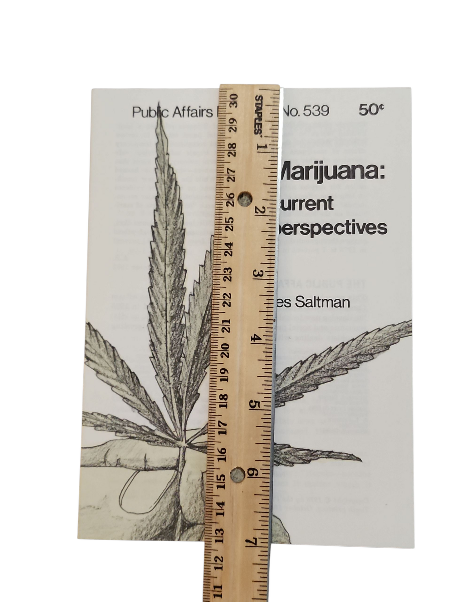 Marijuana: Current Perspectives (Public Affairs Pamphlet No. 539, 1982 Printing)