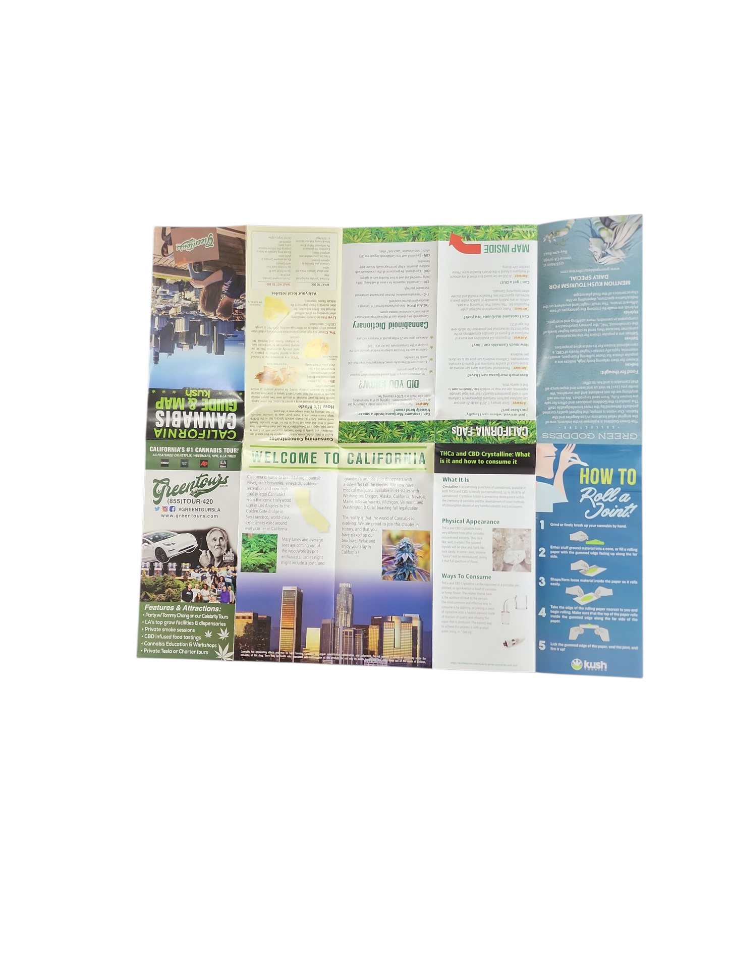 2021 California Cannabis Guide & Map Brochure Advertising by Kush Tourism