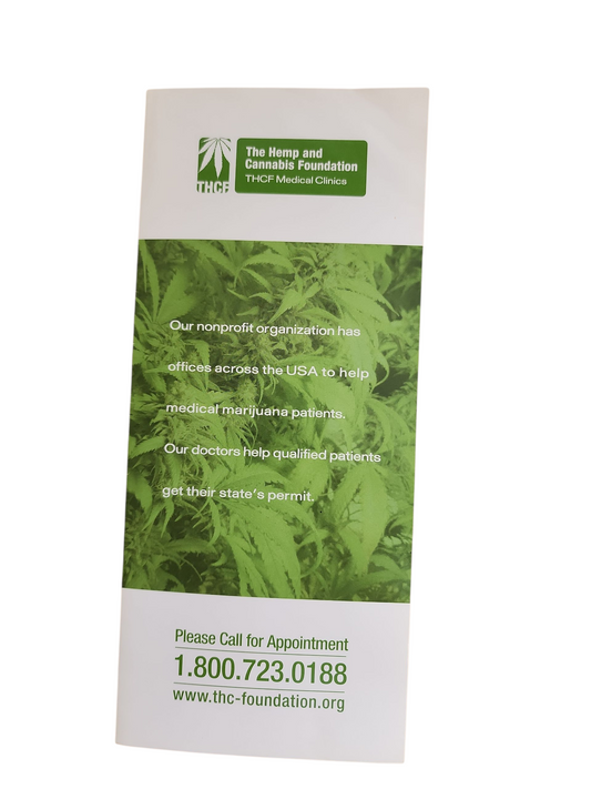 2009 THCF Medical Marijuana Brochure Cannabis Advertising