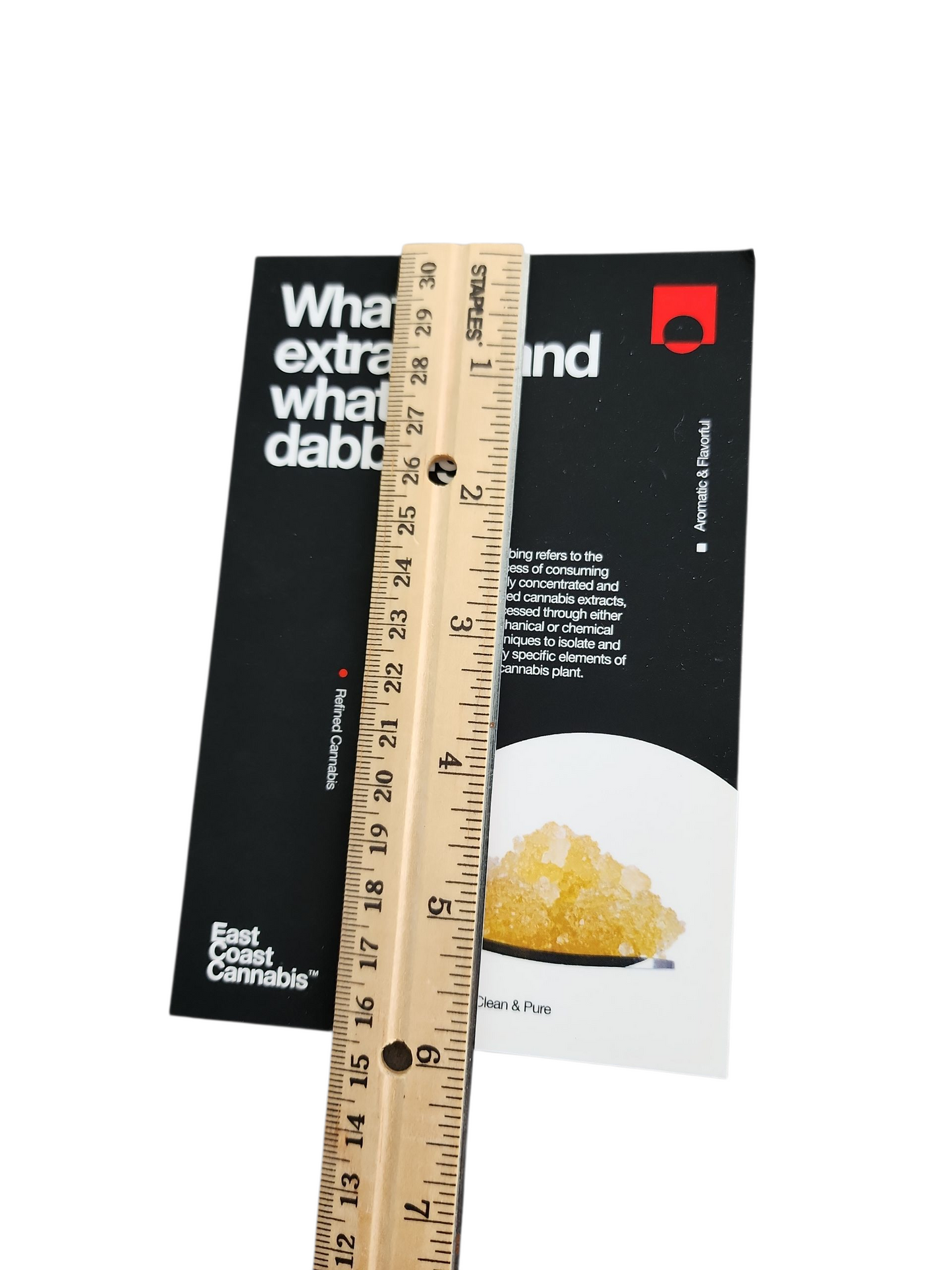 Maine Cannabis Advertising postcard double sided "East Coast Cannabis" Dabbing info