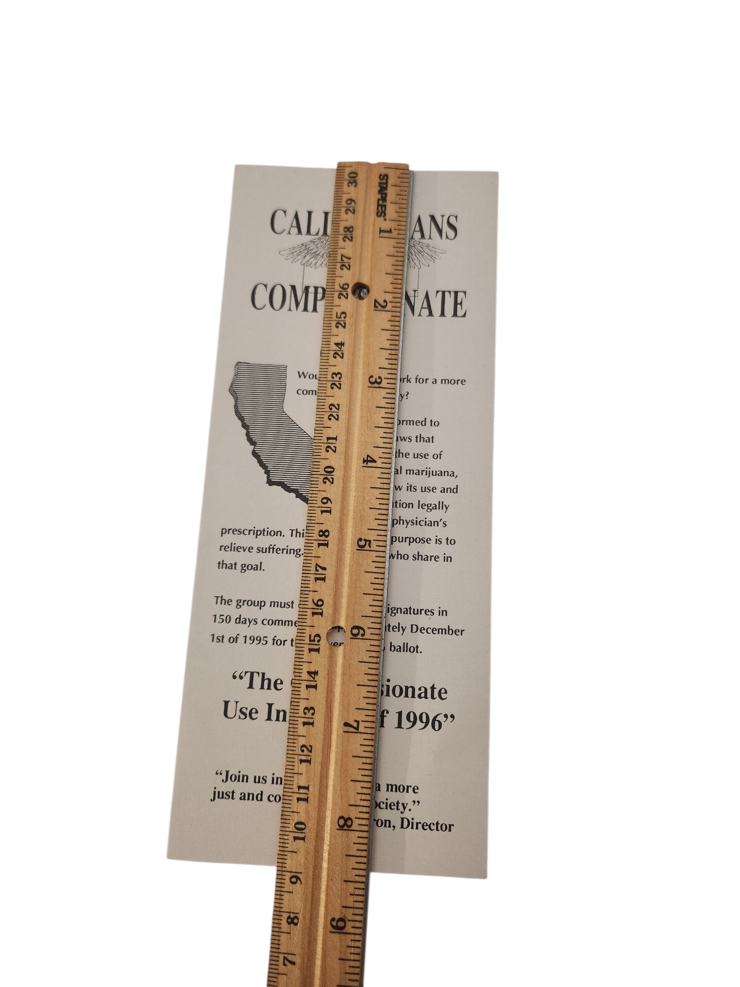 Rare Medical Marijuana Pamphlet – Dennis Peron Activism, Californians for Compassionate Use, Prop 215 Ephemera