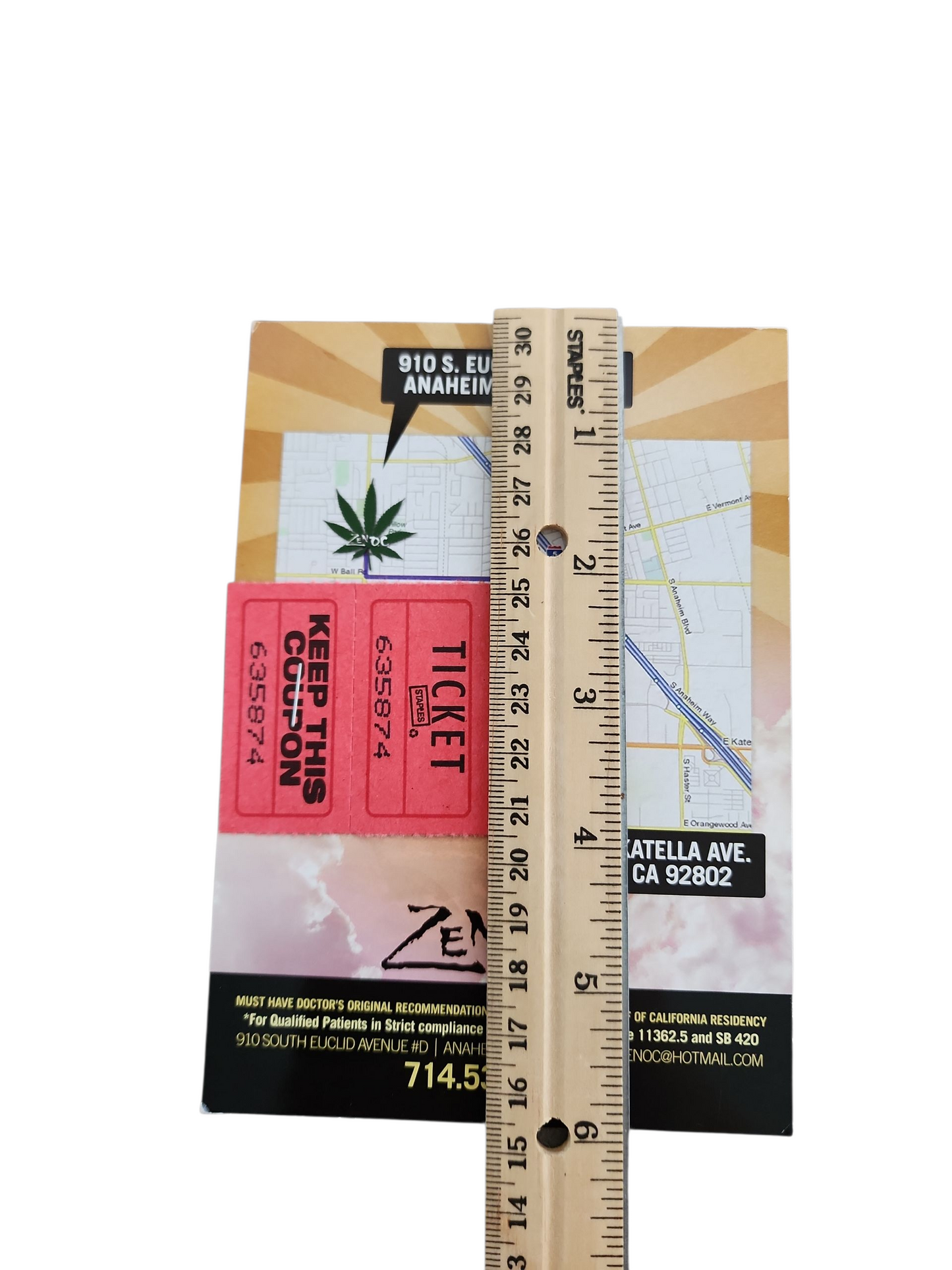 Zen OC Medical Marijuana Dispensary 2010 Postcard Advertising