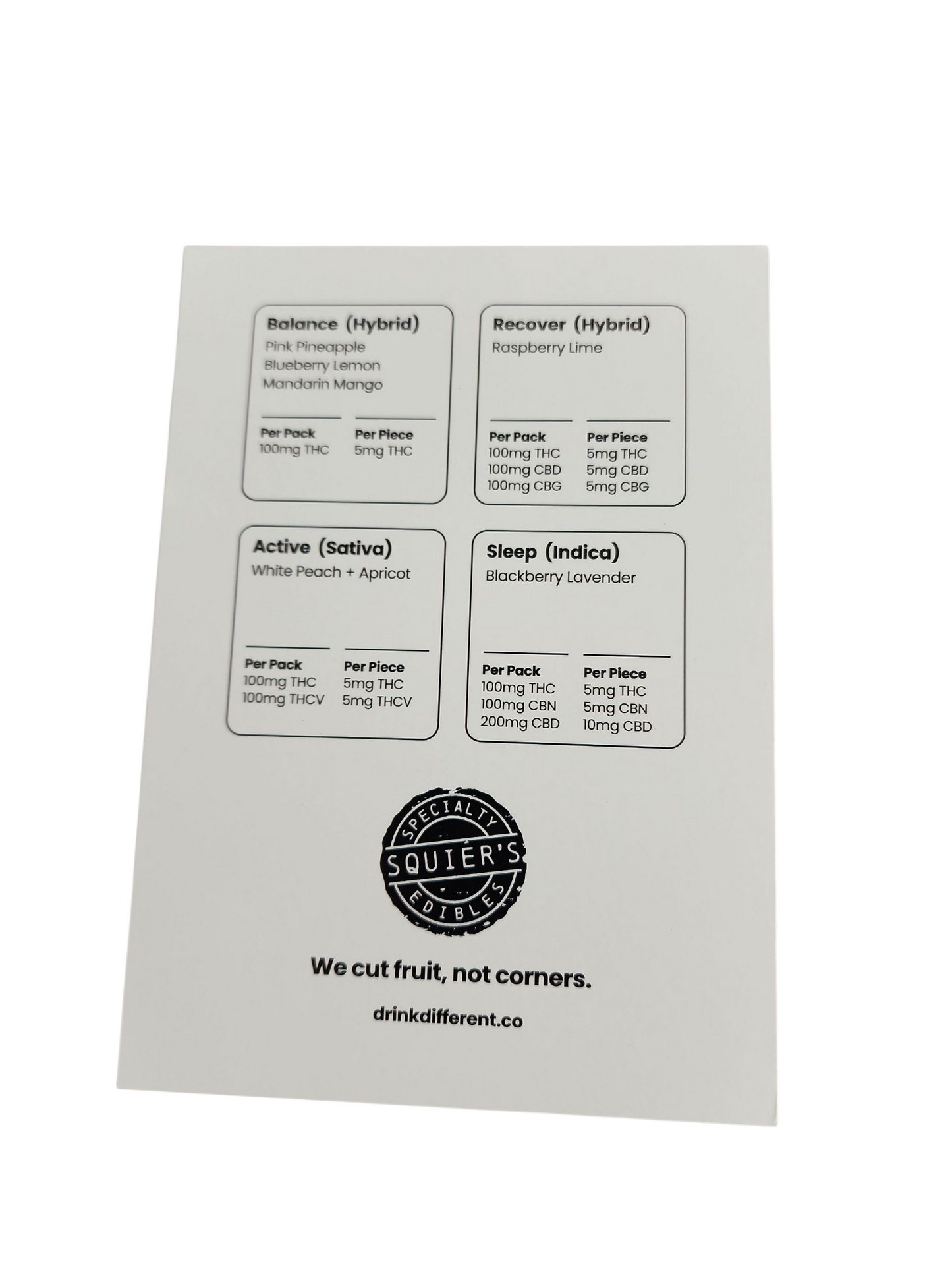 Squiers Hash Rosin Gummies Cannabis Advertising Postcard Maine 2025