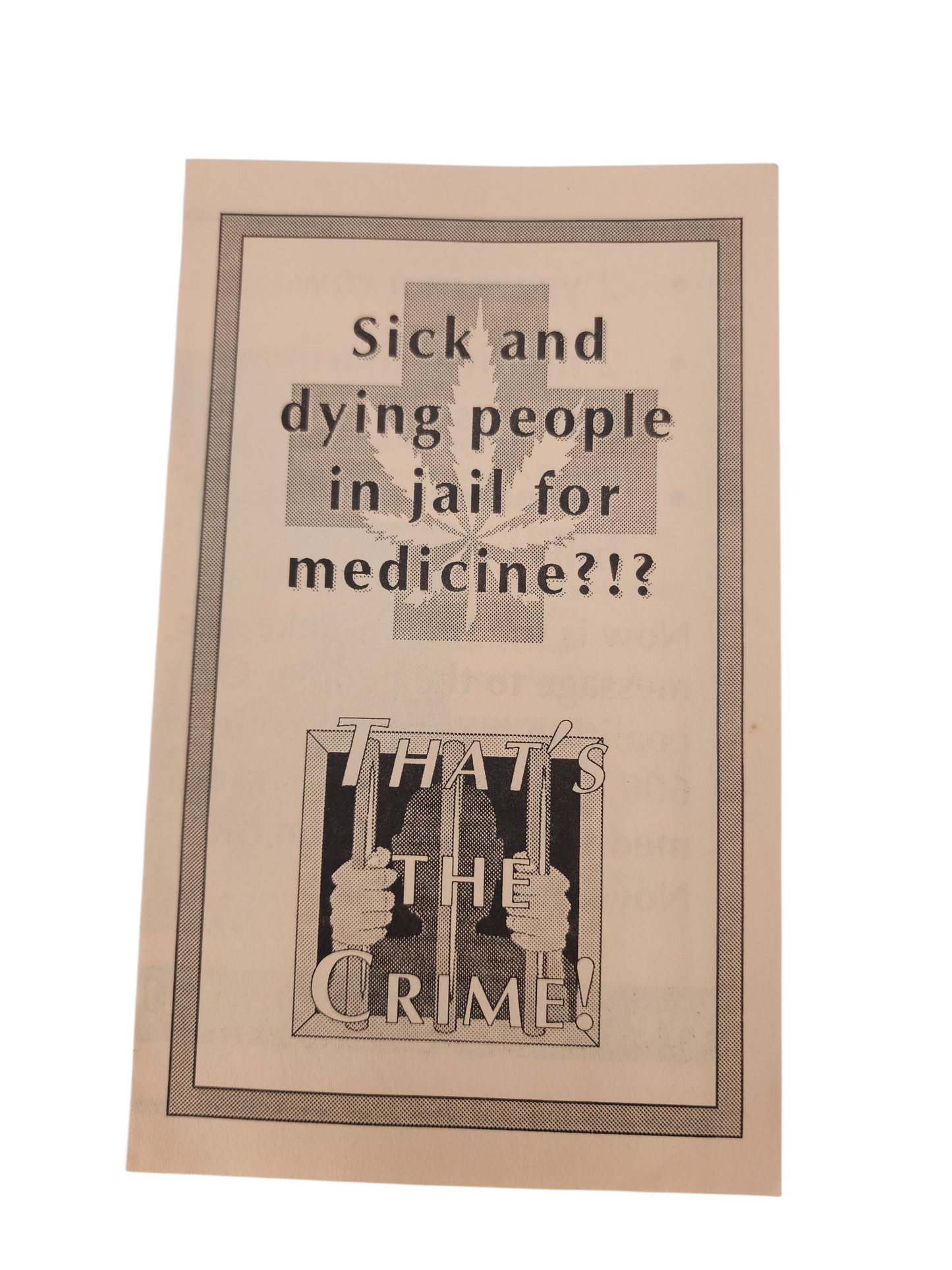 1996 California Proposition 215 Medical Marijuana Pamphlet – Ephemera