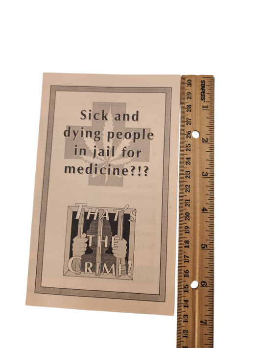 1996 California Proposition 215 Medical Marijuana Pamphlet – Ephemera