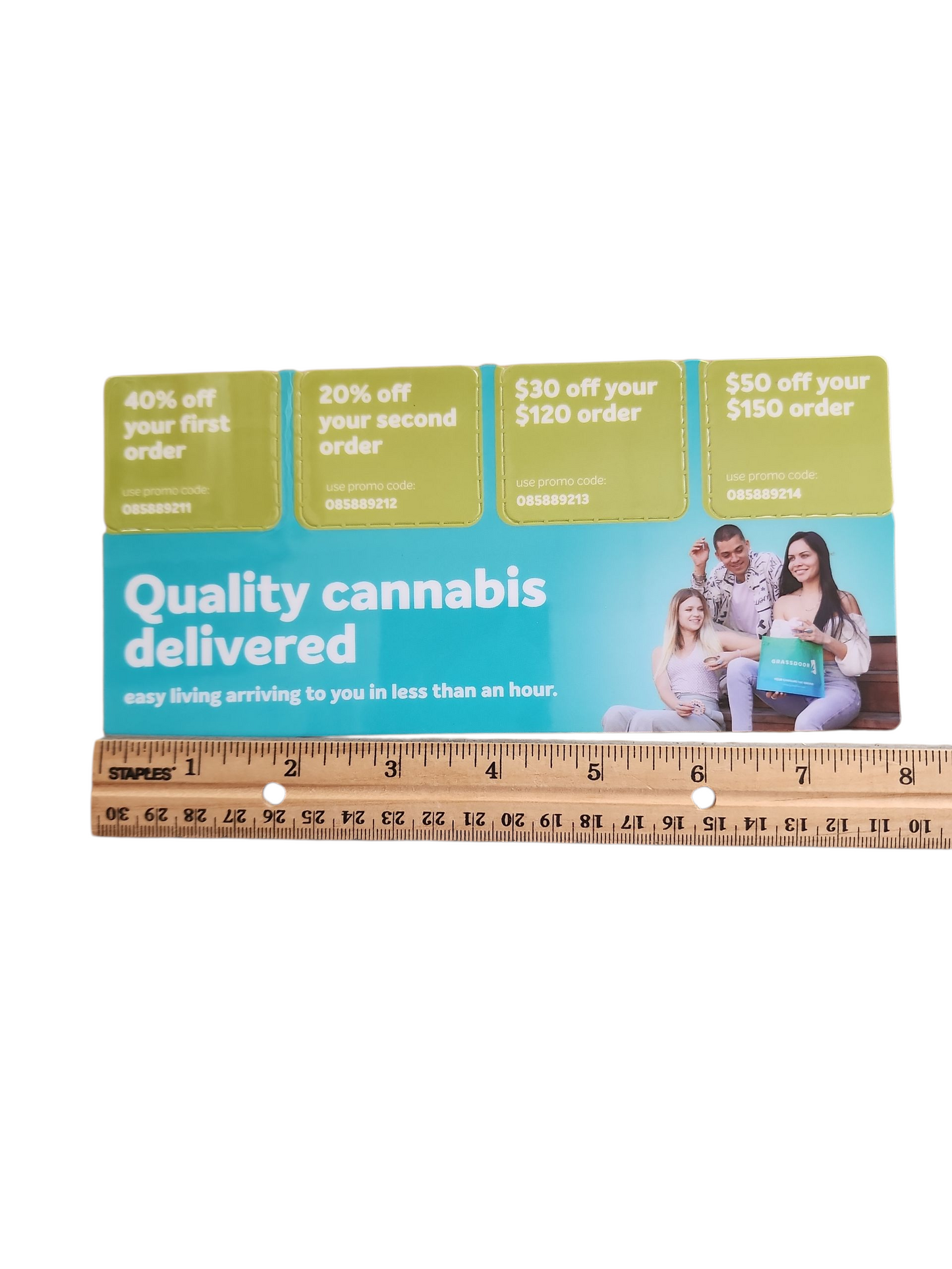 GrassDoor Plastic Cannabis Delivery  Advertising California 2022