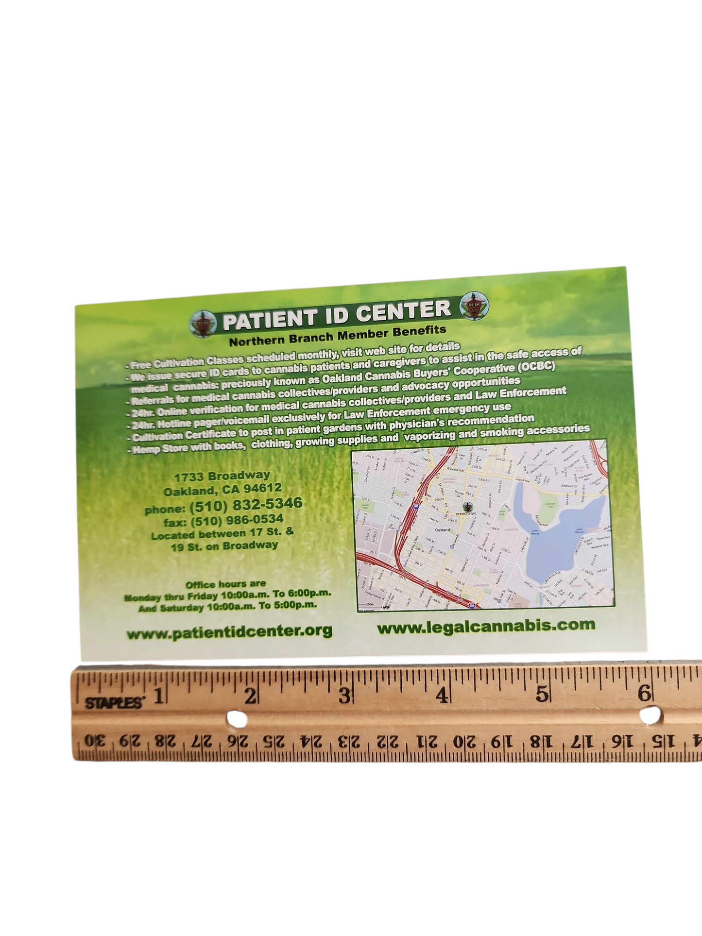 Patient ID Center Oakland California Cannabis Advertising 2010