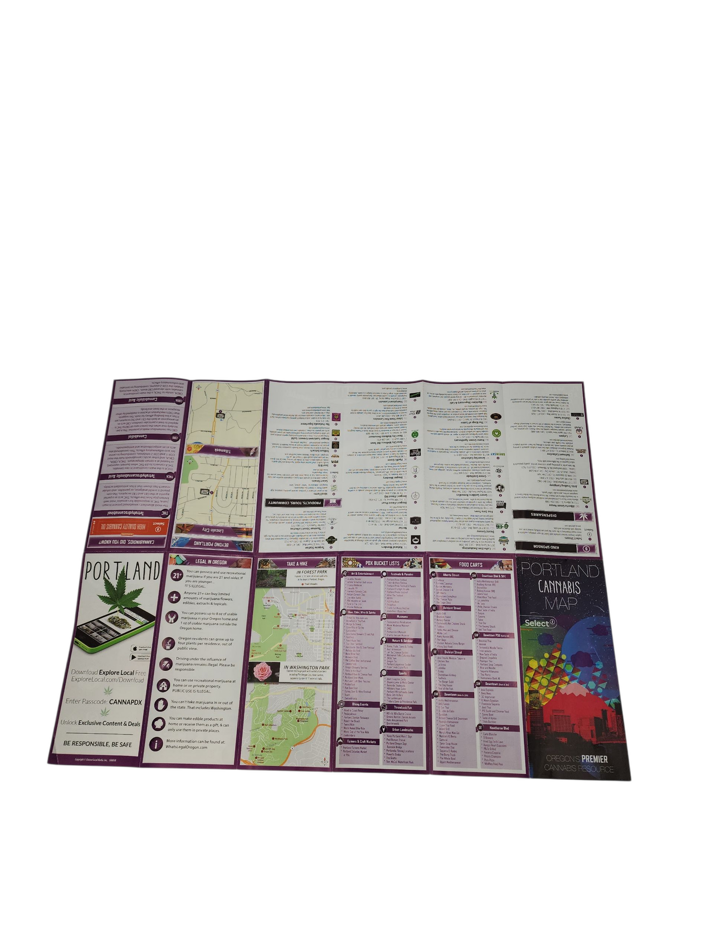 Portland Oregon Cannabis Tourism Map 2017 – Cannabis Ephemera