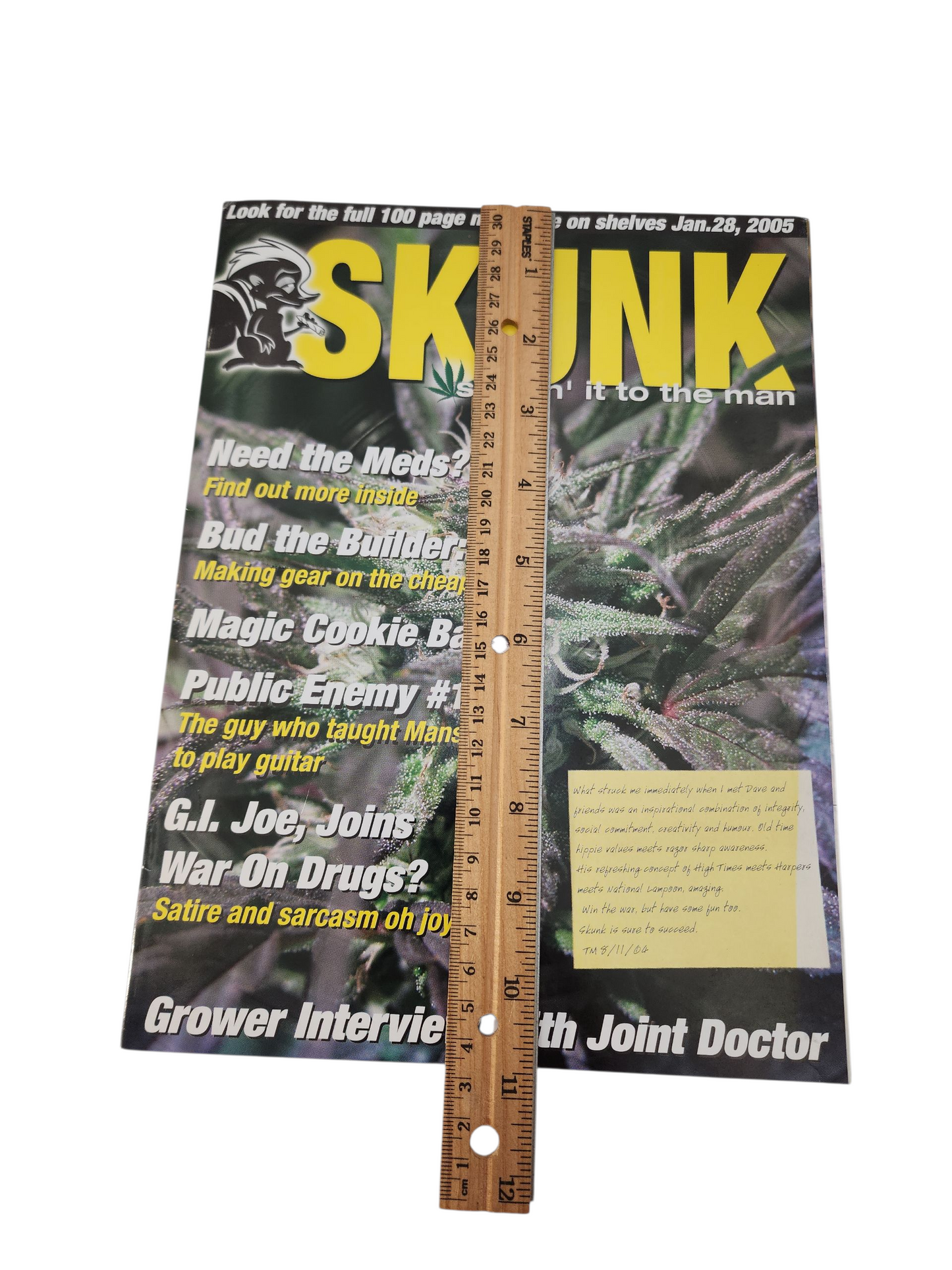 Skunk Magazine Pre-Release Issue #1 (2005, Canada) – Rare Cannabis  Ephemera
