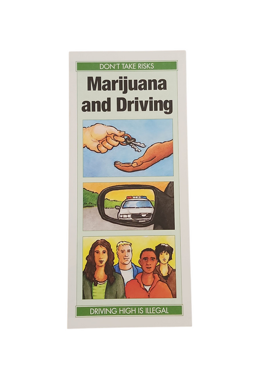 Don’t Take Risks: Marijuana and Driving – Educational Pamphlet (2016)California
